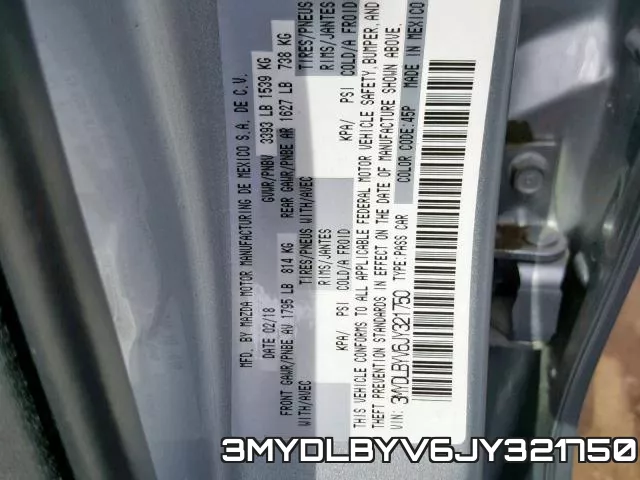 3MYDLBYV6JY321750 фото 2