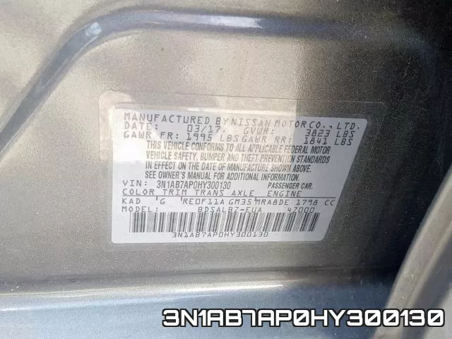 3N1AB7AP0HY300130 фото 2