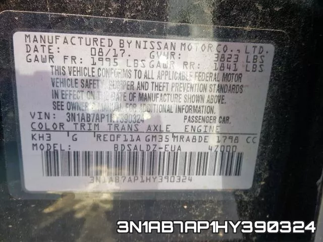 3N1AB7AP1HY390324 фото 2