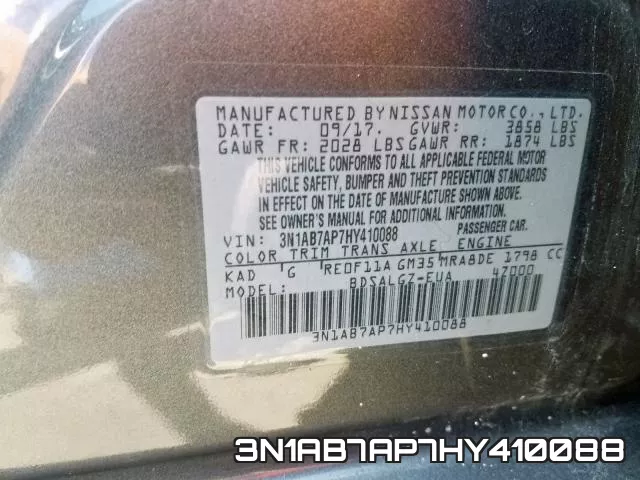 3N1AB7AP7HY410088 фото 2