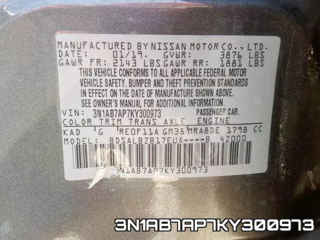 3N1AB7AP7KY300973 фото 2