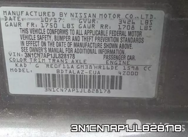 3N1CN7AP1JL828178 фото 10