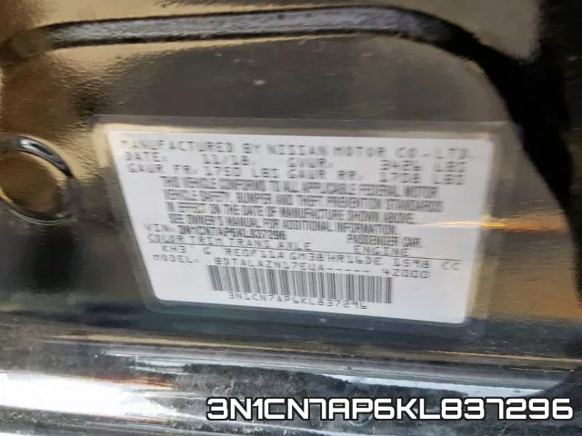 3N1CN7AP6KL837296 фото 2