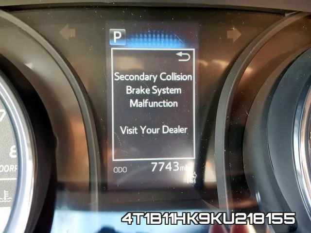 4T1B11HK9KU218155 фото 9
