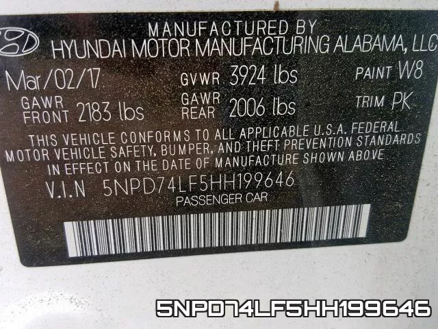 5NPD74LF5HH199646 фото 2
