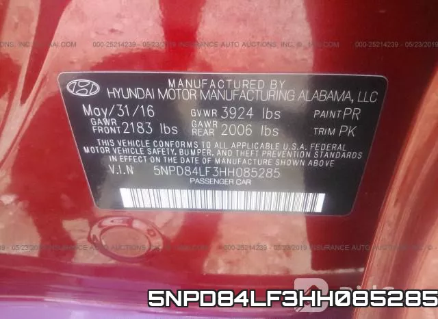 5NPD84LF3HH085285 фото 10