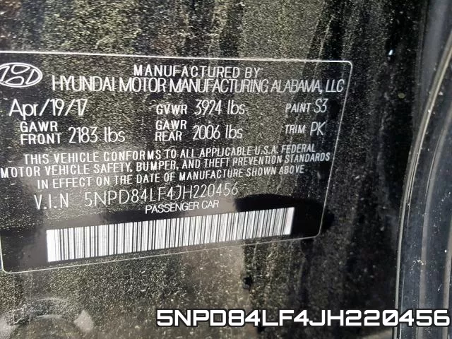 5NPD84LF4JH220456 фото 2