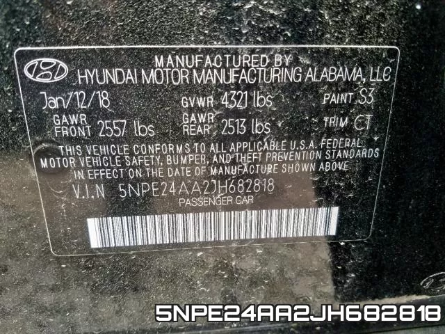 5NPE24AA2JH682818 фото 2