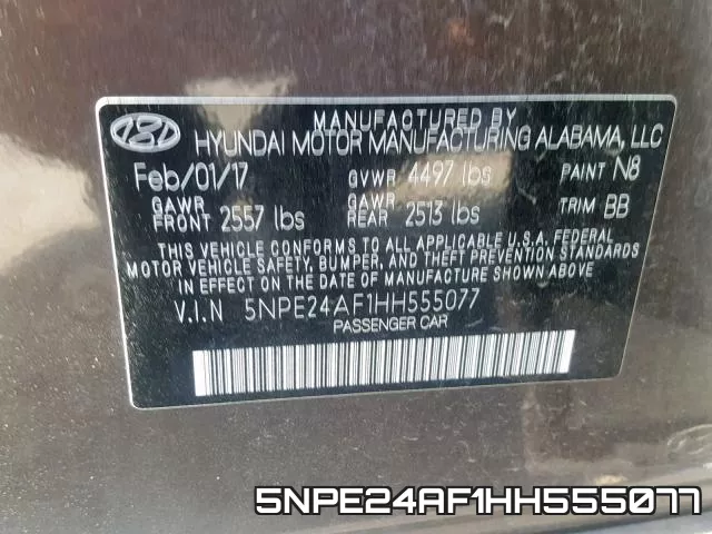 5NPE24AF1HH555077 фото 2