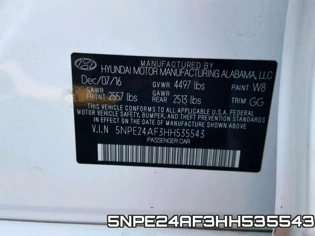5NPE24AF3HH535543 фото 2