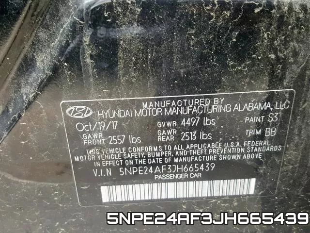 5NPE24AF3JH665439 фото 2