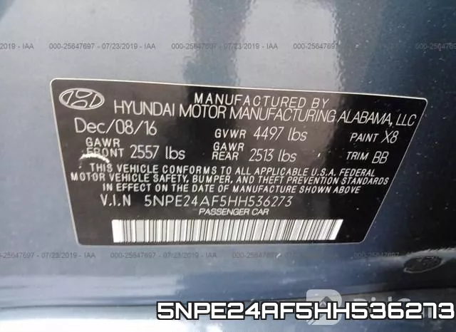 5NPE24AF5HH536273 фото 10