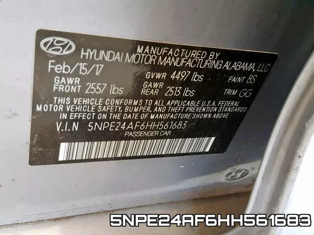 5NPE24AF6HH561683 фото 2