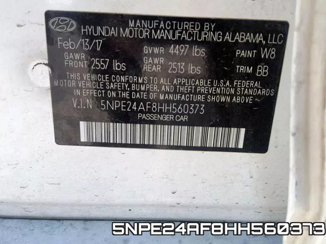 5NPE24AF8HH560373 фото 2