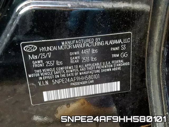 5NPE24AF9HH580101 фото 2