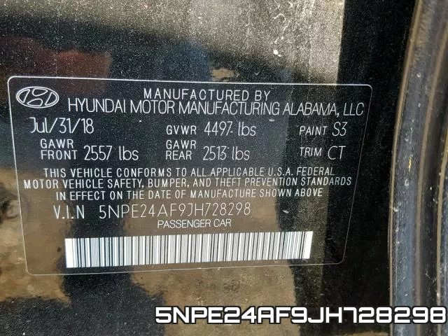 5NPE24AF9JH728298 фото 2