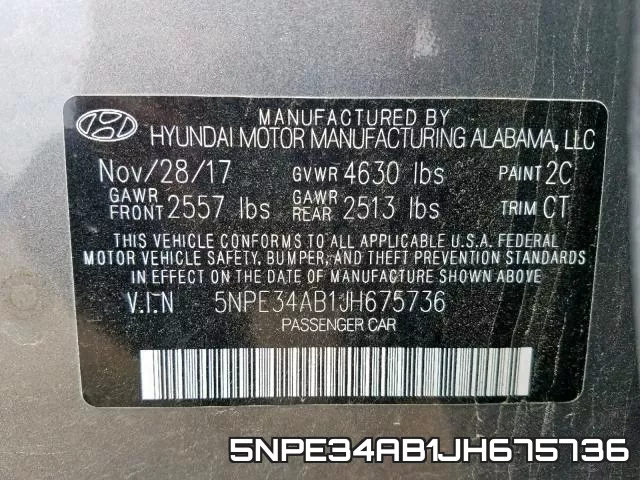 5NPE34AB1JH675736 фото 2