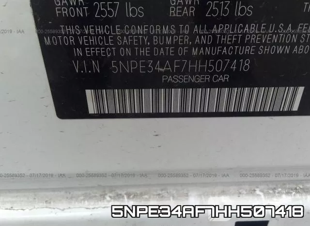 5NPE34AF7HH507418 фото 10