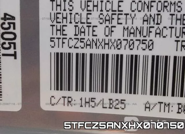 5TFCZ5ANXHX070750 фото 10