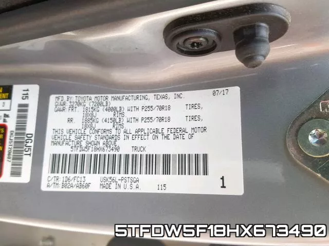 5TFDW5F18HX673490 фото 2