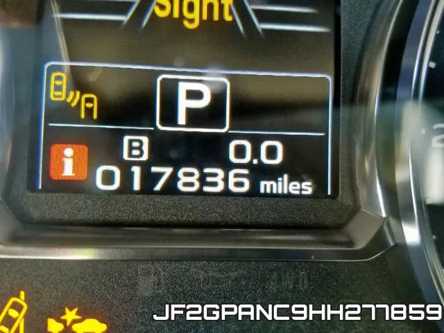 JF2GPANC9HH277859 фото 9