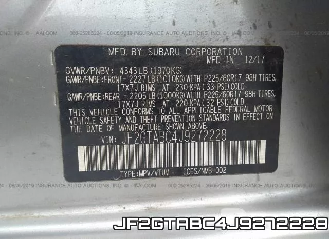 JF2GTABC4J9272228 фото 10