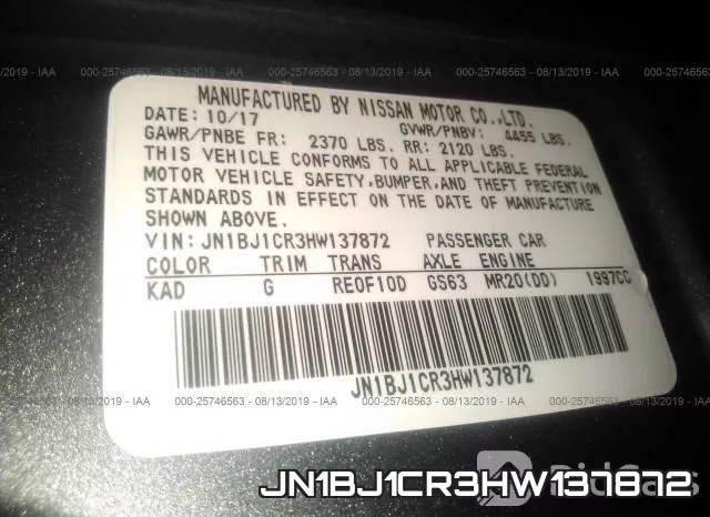 JN1BJ1CR3HW137872 фото 10
