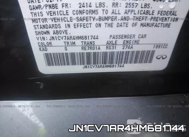 JN1CV7AR4HM681744 фото 10