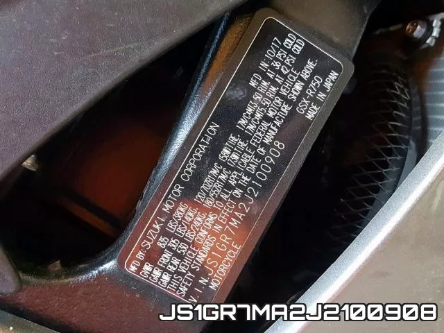 JS1GR7MA2J2100908 фото 2