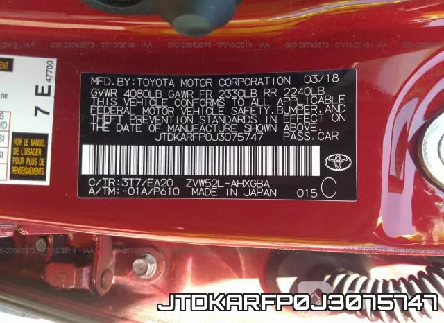 JTDKARFP0J3075747 фото 10