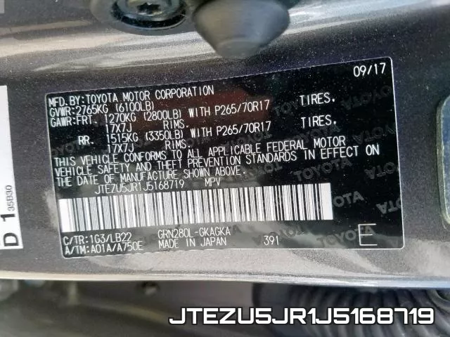 JTEZU5JR1J5168719 фото 2