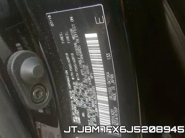 JTJBM7FX6J5208945 фото 2