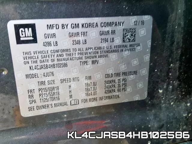KL4CJASB4HB102586 фото 2