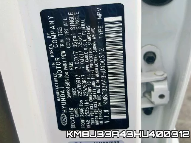 KM8J33A43HU400312 фото 2