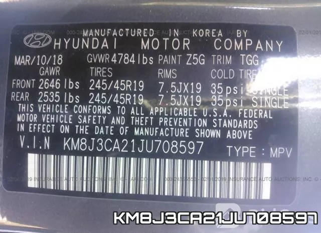 KM8J3CA21JU708597 фото 10