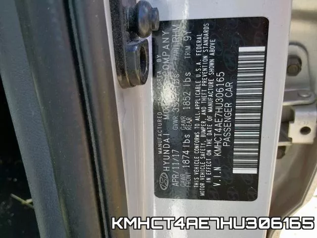 KMHCT4AE7HU306165 фото 2