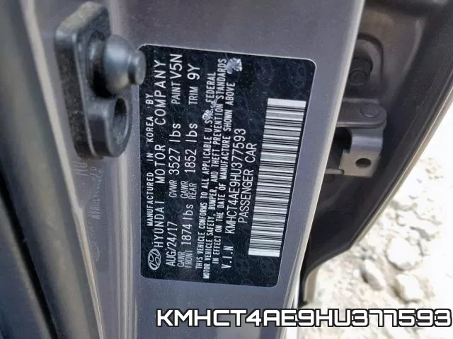 KMHCT4AE9HU377593 фото 2