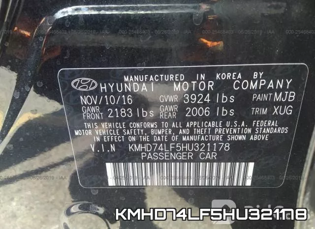 KMHD74LF5HU321178 фото 10
