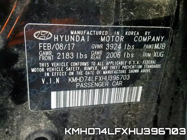 KMHD74LFXHU396703 фото 2