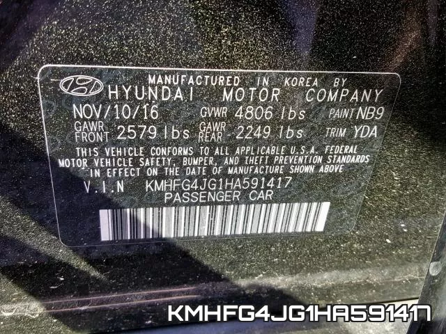 KMHFG4JG1HA591417 фото 2