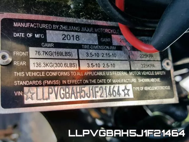 LLPVGBAH5J1F21464 фото 2