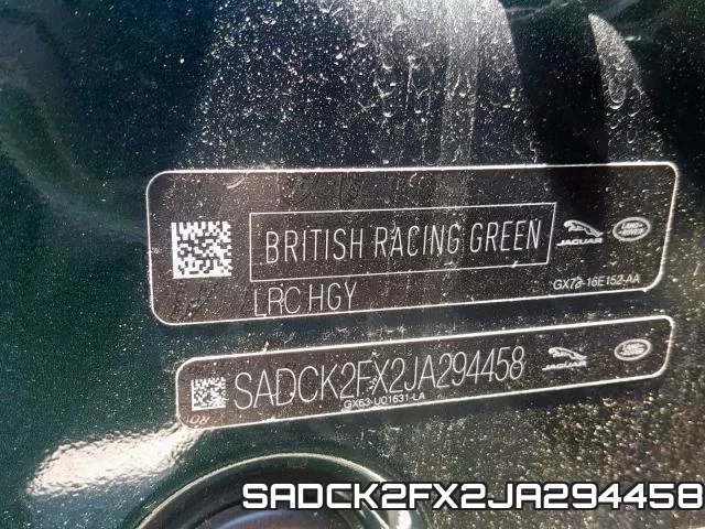 SADCK2FX2JA294458 фото 2