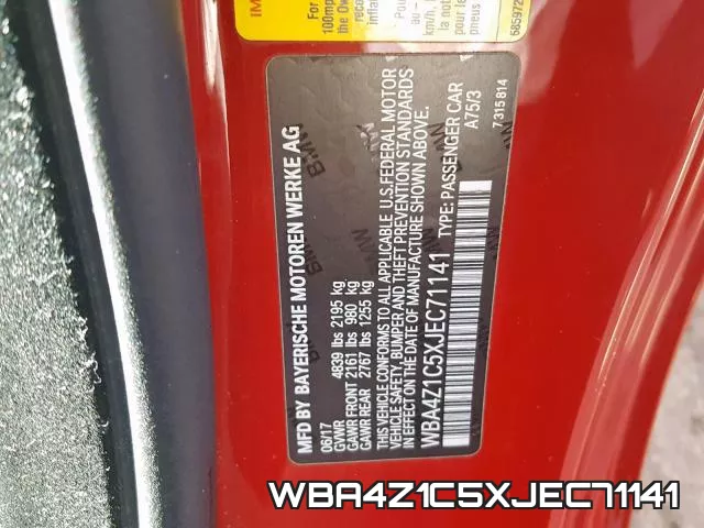 WBA4Z1C5XJEC71141 фото 2