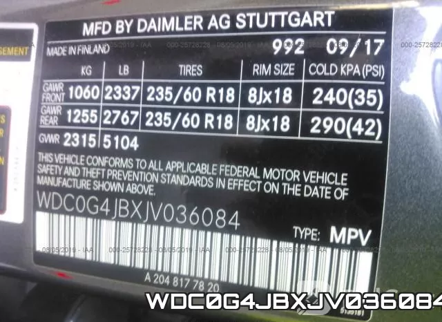 WDC0G4JBXJV036084 фото 10