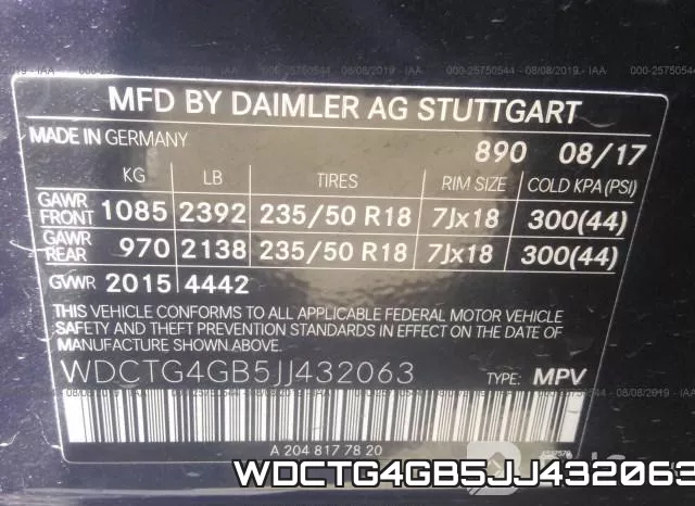 WDCTG4GB5JJ432063 фото 10