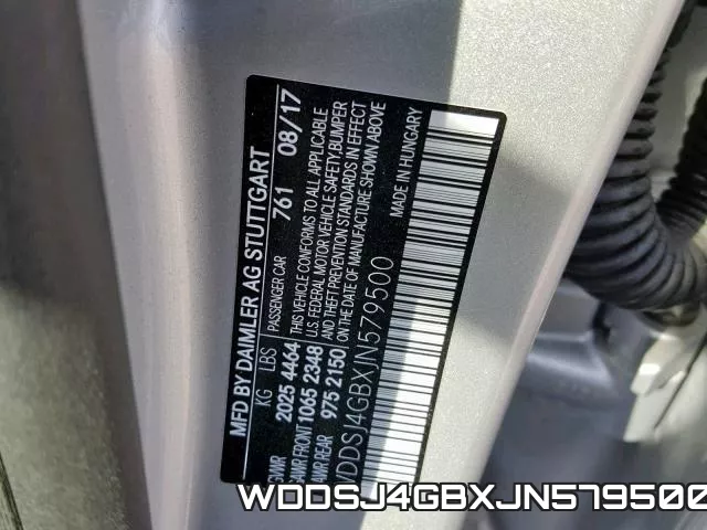 WDDSJ4GBXJN579500 фото 2