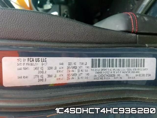 1C4SDHCT4HC936280 фото 2