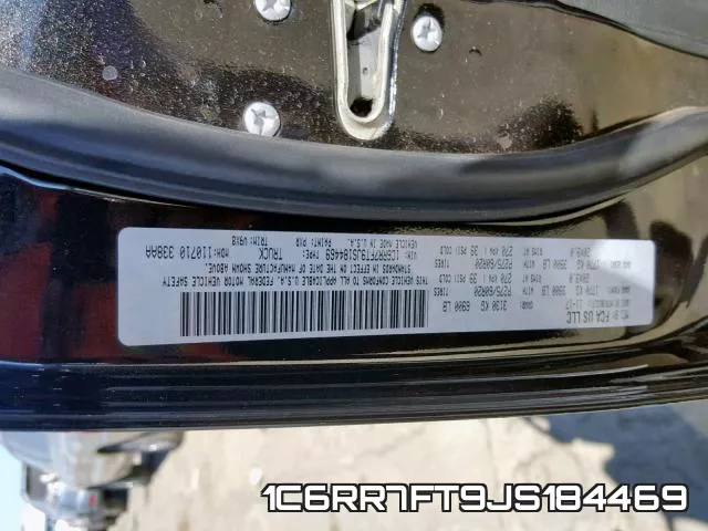 1C6RR7FT9JS184469 фото 2