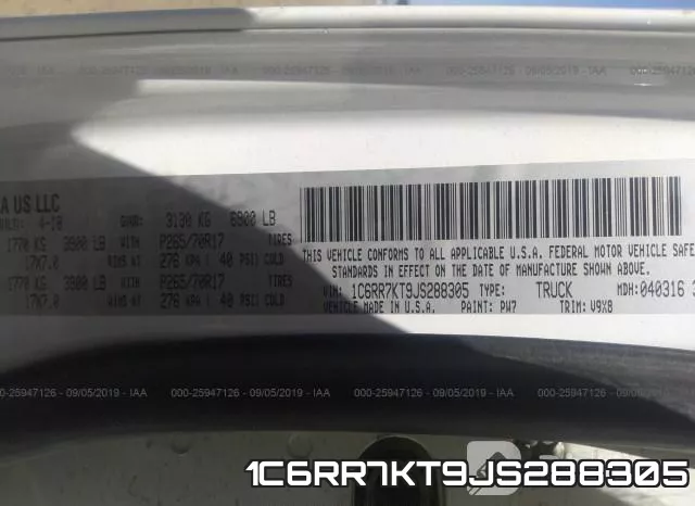 1C6RR7KT9JS288305 фото 10