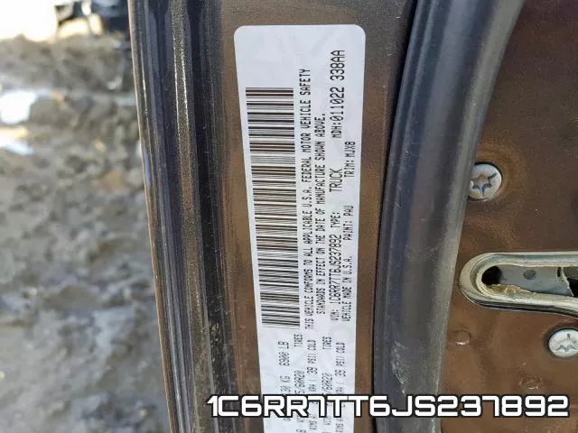 1C6RR7TT6JS237892 фото 2